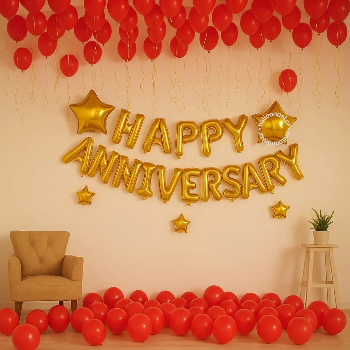 Anniversary room decoration at home in Gurgaon