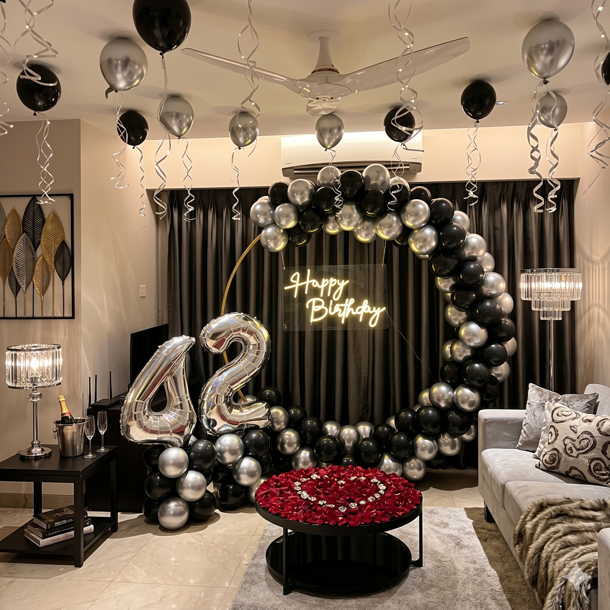 Balloon ring decoration Gurgaon