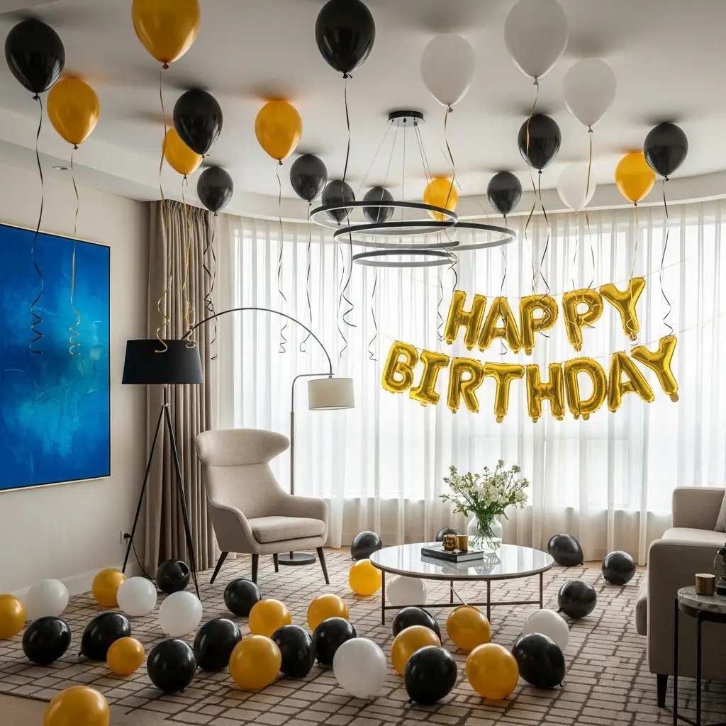 Birthday room decoration at home in Gurgaon
