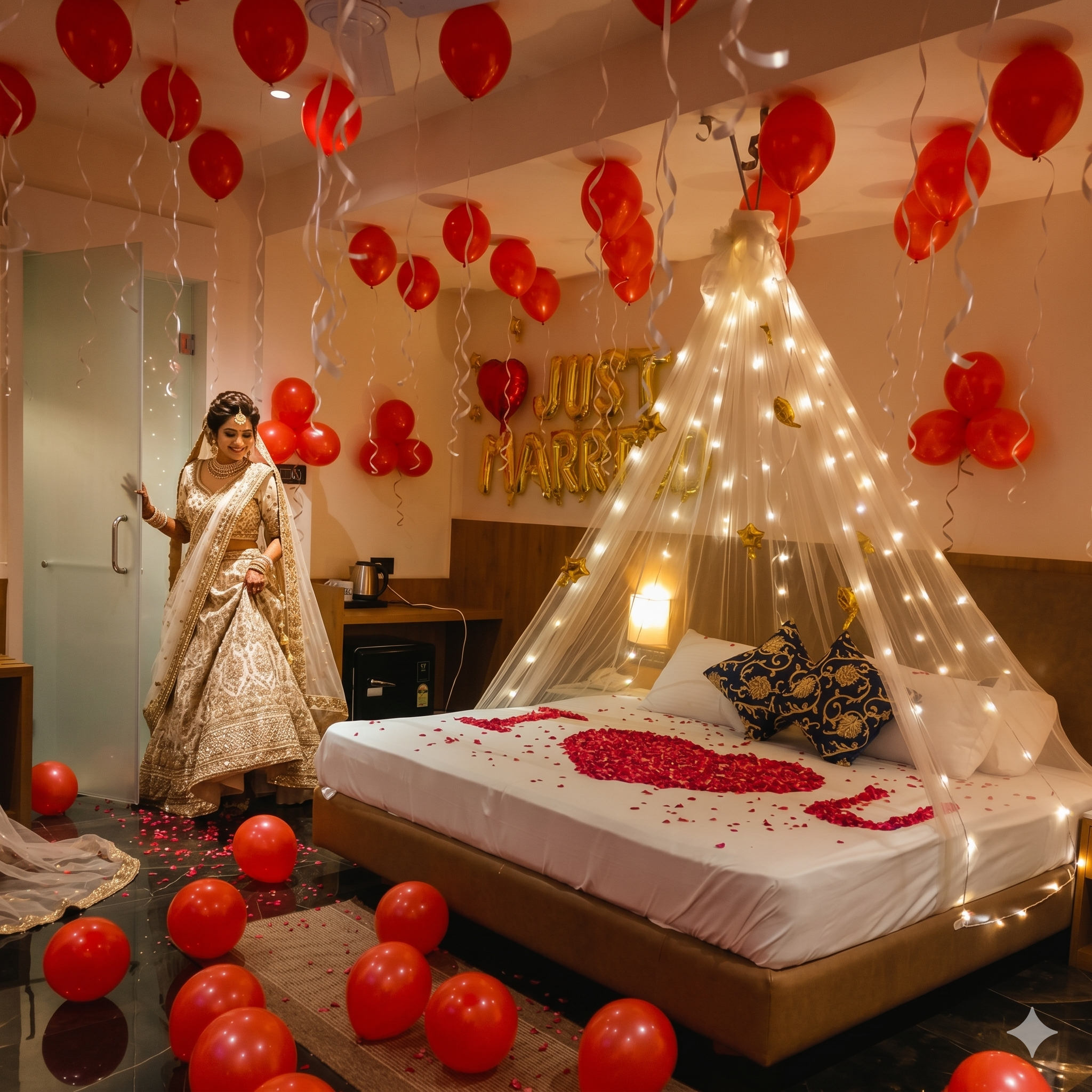 Romantic room decoration Gurgaon